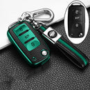 Leder + TPU Autoschlüssel Hülle für Volkswagen VW POLO Tiguan Passat B5 B6 B7 Golf EOS Scirocco Jetta MK6 Octavia Zubehör