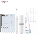 Irrigador Oral portátil Fairywill de 300ml, irrigador de chorro de agua Dental recargable por USB, limpiador de dientes Dental, 3 modos