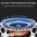 STOENGO True Wireless Stereo-Lautsprecher mit transparentem Design, atmendem LED-Licht, TWS Bluetooth 5.0, TF-Karte und AUX-Audioeingang