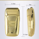 Elektrorasierer für Männer Rasiermaschine Rasieren Bartschneider USB-Kabel Retro-Kolben-Doppelschneidkopf Galvanikkörper