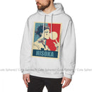 Sudadera con capucha Hisoka HxH Sudaderas con capucha Hisoka de longitud larga X Sudadera con capucha Hombre Otoño Moda al aire libre Algodón Sudaderas con capucha azules
