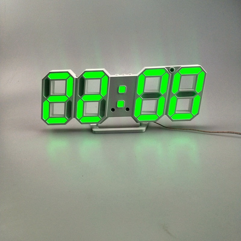 LED-Digital-Wanduhr Alarm Datum Temperatur automatische Hintergrundbeleuchtung Tisch Desktop Home Decoration Stand hängen Uhren