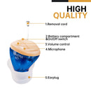 Mini-Hörgerät Audifonos J25 Einstellbare Innenohr-Hörgeräte Unsichtbarer Hörverstärker Ohrschallverstärker