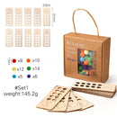 Montessori Tracing Board Holzspielzeug für Mädchen Jungen Doppelseitige Groß- und Kleinbuchstaben Nummer Lernspiel Spielzeugprodukt