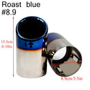 2 teile/satz verchromt edelstahl auto auspuff spitze rohre abdeckungen für audi a1 a3 a4 tt 2009–2015/vw volkswagen passat