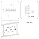 Eingebauter Duschmischer Wasserhahn Umsteller mit Wasserauslasshalter Bagnolux Schwarz Messing Regen Handkopf Badezimmer Set