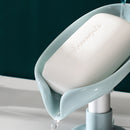 Blattform Seifenschale Badezimmer Seifenhalter Abfluss Punch-Free Seifenkiste Badezimmer Ablage Schwammhalter Küchenzubehör