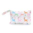 Wasserdichte wiederverwendbare Wickeltasche für Mama Menstruationseinlagen Kinder Windeln Aufbewahrung bedruckte Wetbag Mutterschaft Kinderwagen Wet Bag waschbar