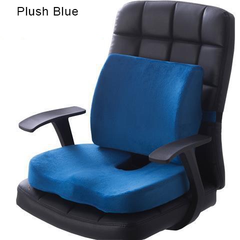 Cojín ortopédico para asiento de hemorroides, cojín de espuma viscoelástica para coche, cojín de rebote para silla de oficina, soporte Lumbar, almohada transpirable para aliviar el dolor