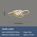 Smart Home Alexa Black/White LED Ceiling Chandelier For Living Study Room Bedroom Aluminum Modern Led Ceiling Chandelier