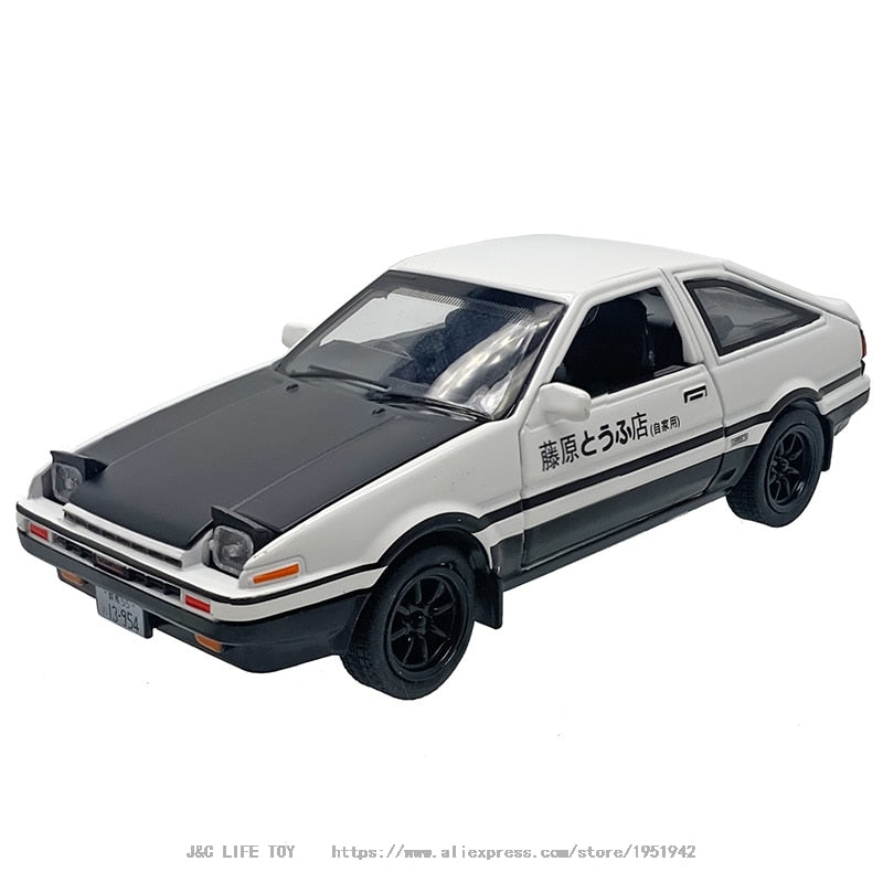 1:28 Spielzeugauto INITIAL D AE86 Metallspielzeug Legierungsauto Diecasts &amp; Spielfahrzeuge Automodell Miniatur Modellauto Spielzeug für Kinder