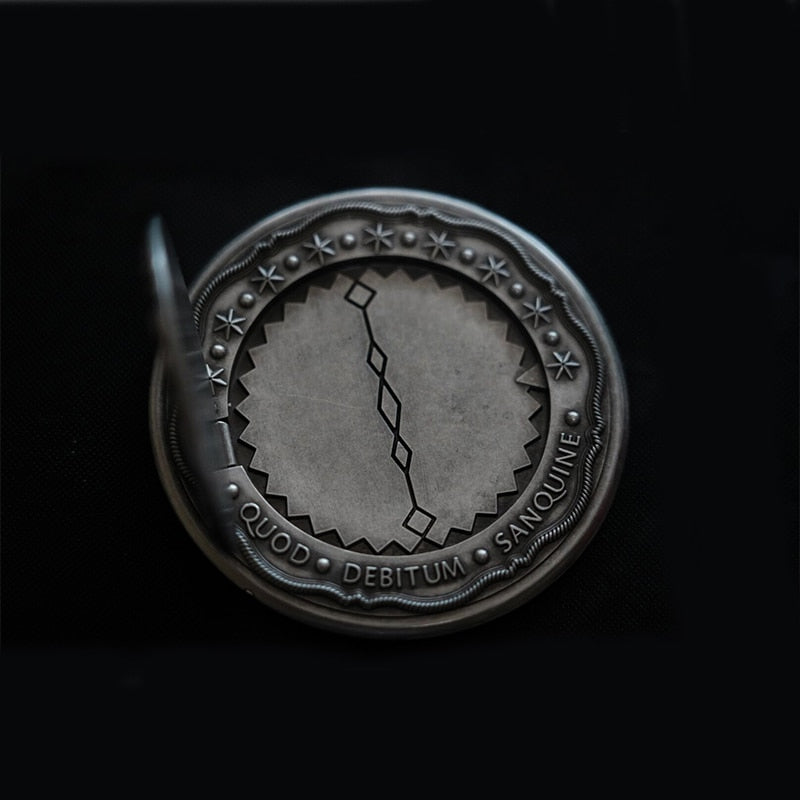 Movie John Wick Cosplay Prop Accessories Gold Coins With Continental Hotel Card Blood Oath Marker