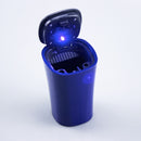 Tragbarer Auto-Aschenbecher mit blauem LED-Licht, automatischer Solarenergie, Auto-Zigaretten-Rauchschale, Aschenbecher für Auto-Autozubehör