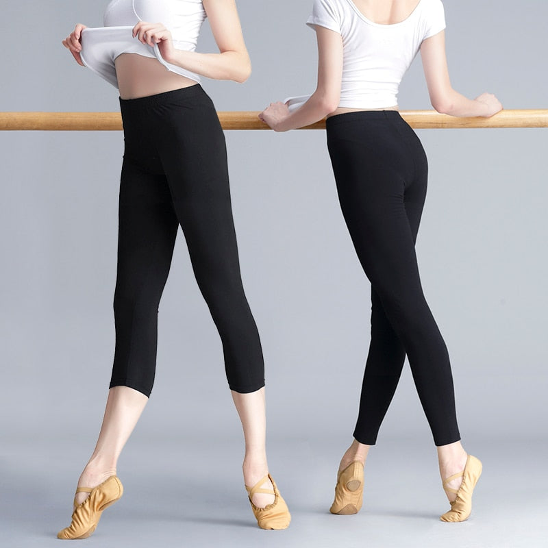 Pantalones de ballet de algodón para mujer Leggings Pantalones de gimnasia de baile Pantalones diarios de culturismo para bailarina