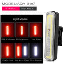 Fahrrad wasserdichtes Rücklicht Reitrücklicht LED USB wiederaufladbares Mountainbike Fahrradlicht Rücklicht Helmlicht Multi-Mode