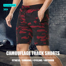 Herren-Shorts Fitness-Shorts Laufsport Herren-Fitness-Shorts Camouflage Sport-Shorts mit Reißverschlusstasche