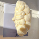 Medusa Büste Kerzenform Griechische Skulptur Körper Gesicht Schlange Haarfigur Wachskerzen Silikonform