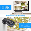 ZOSI Home Security System H.265+ 8CH DVR 4/8pcs 2.0MP 1080p Nachtsicht Outdoor-Überwachung Wasserdichte Kamera-Kits