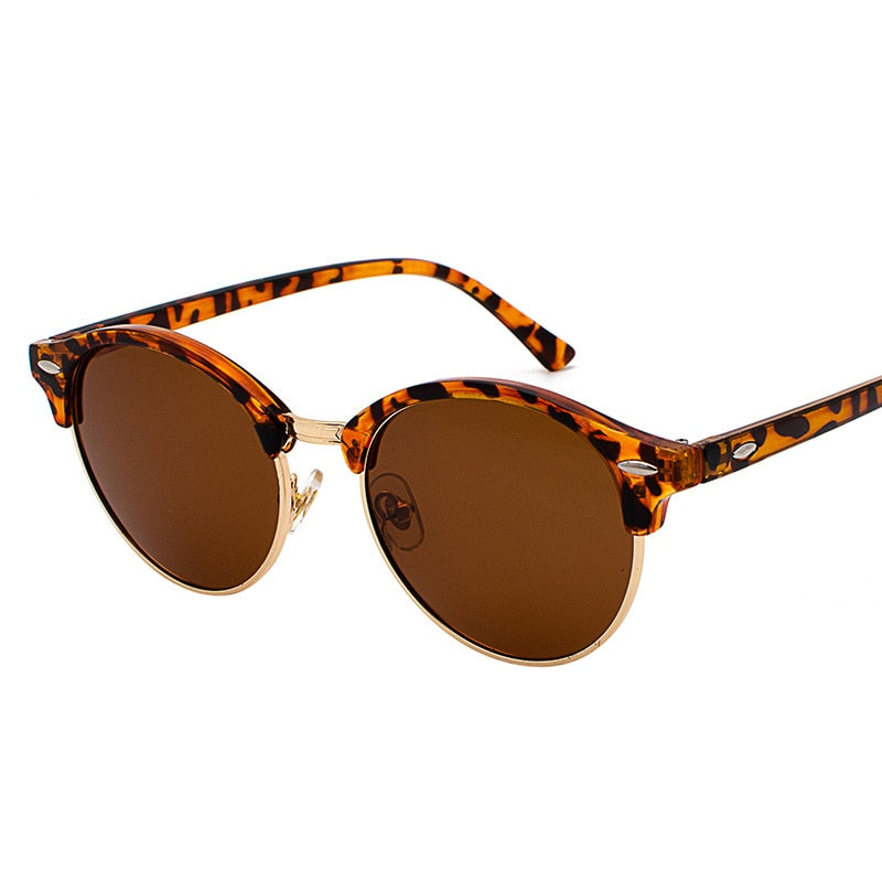LeonLion 2021 Round Sunglasses Men Alloy Glasses for Men/Women Brand Designer Sunglasses Women Vintage Lunette Soleil Homme