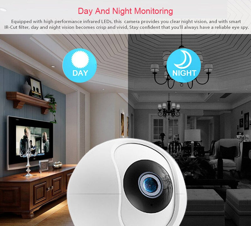 WOFEA Tuya 1080P 2MP WIFI Cámara IP Vigilancia inalámbrica HD CCTV Seguridad para el hogar Wifi Monitor de bebé P2P Visión nocturna