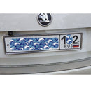 Für EU Kfz-Kennzeichenrahmen Metall Kfz-Kennzeichenrahmen Kennzeichenhalter 2St