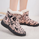 Botas de Mujer 2020, zapatos de invierno impermeables a la moda para Mujer, Botas de nieve con cremallera, Botas de invierno, tacones bajos, Botas tobilleras para Mujer de talla grande