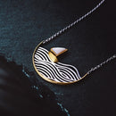 Lotus Fun Real 925 Sterling Silber Handmade Designer Fine Jewelry Creative Gold Segelboot Halskette für Damen Acessorio Collier