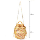 Artmomo Woven Crystal Embellished Tote Bag Rainbow Bucket Bag Damen Umhängetaschen Beste Handtaschen 2020 Geldbörsen Diamanttaschen