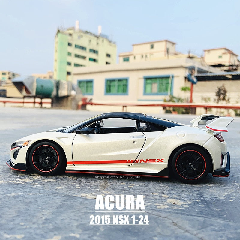 Maisto 1:24 nueva gran oferta Honda ACURA 2018 NSX aleación de simulación coche modelo artesanía decoración colección juguete herramientas regalo