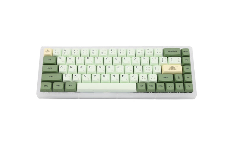 XDA V2 té verde matcha Dye Sub Keycap Set grueso PBT para teclado gh60 poker 87 tkl 104 ansi xd64 bm60 xd68 xd84 xd96 japonés