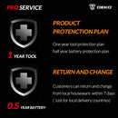 DEKO NEU DKHG03 220 V 2000 W Erweiterte Heißluftpistole Temperaturen einstellbar mit vier Düsen Elektrische Heißluftpistole