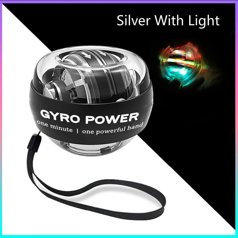 Selbststartender Powerball Wrist Power Hand Ball Muscle Relax Spinning Wrist Trainer Trainingsgerät Kraftverstärker mit LED-Licht