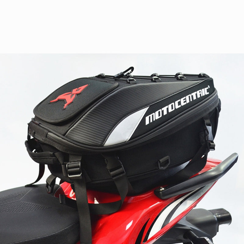 Bolsa trasera impermeable para motocicleta, bolsa multifunción para asiento trasero de bicicleta, mochila para motociclista de alta capacidad