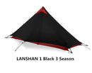 3F UL GEAR Lanshan 2 Carpa sin varillas 2 Personas Profesional 15D Silnylon Carpa Tienda de campaña ultraligera para exteriores 3 4 Temporada carpa