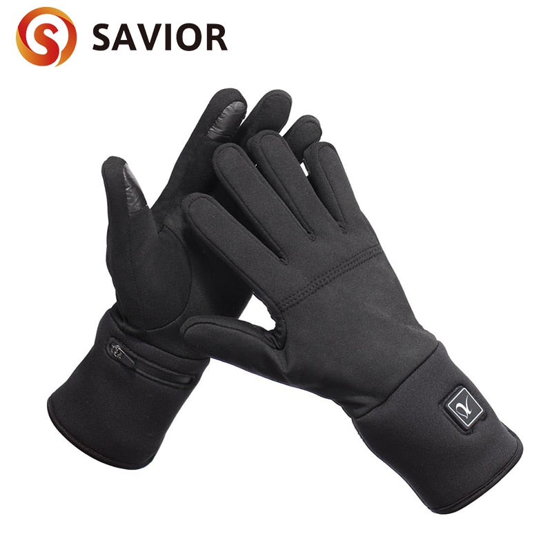 Day Wolf Heated Gloves Mitten's Women's Winter Ski Motorcycle Gloves For Men Outdoor Cycle Hunting Rechargeable Thermal