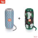 T&amp;G TG117 Portable Bluetooth Speaker Wireless Bass Column Waterproof Outdoor Music Vibro Speakers TF Card Subwoofer Loudspeaker