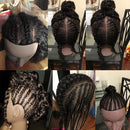 Weiblicher Schaufensterpuppenkopf mit Haaren zum Flechten von afrikanischen Schaufensterpuppen-Praxis-Friseur-Trainingskopf-Dummy-Kopf für Kosmetik