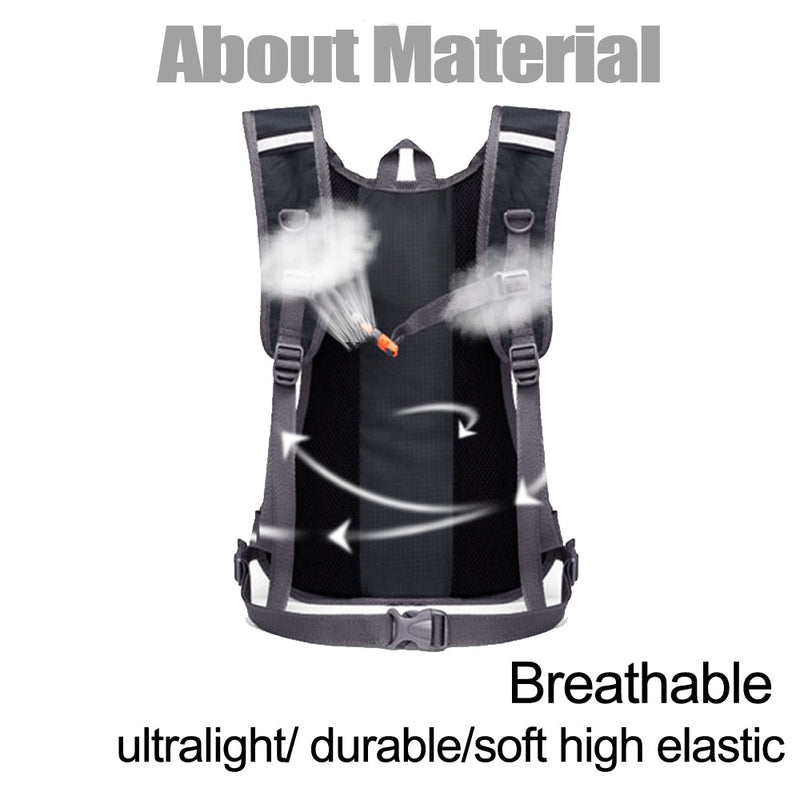 Atmungsaktiver ultraleichter Fahrradrucksack, Laufweste, Radsport-Marathon, tragbarer Trinkrucksack, Option, 3-Liter-Wasserblase