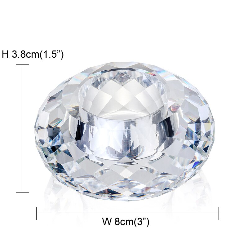 Top grade K9 Crystal Glass Tealight Candle Holder for home bar decor and table centerpieces