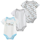 3 PCS/LOT Newborn Baby Clothing 2021 New Fashion Baby Boys Girls Clothes 100% Cotton Baby Bodysuit Short Sleeve Infant Jumpsuit