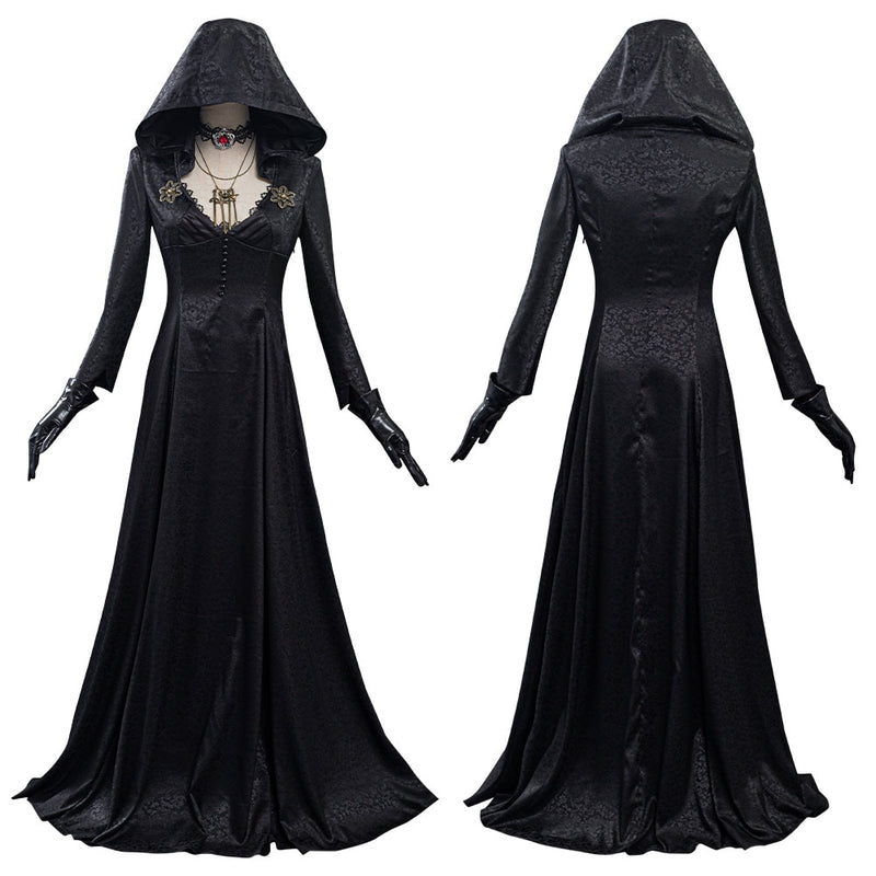 Disfraz de Cosplay de Evil Village, disfraz de vampiro para mujer, traje de Carnaval de Halloween