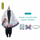 Disfraz de Anime Demon Slayer Cosplay Tanjirou Kamado Cosplay disfraz Kimetsu no Yaiba hombres Kimono disfraz de Halloween