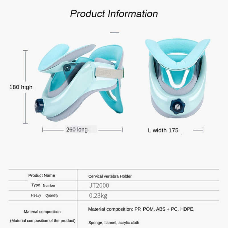Dispositivo médico de tracción Cervical, Corrector de cuello, Collar Cervical, aparatos ortopédicos para el cuidado de la salud, soporte para el cuello, masaje de cuello