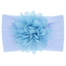 Nishine Weiches Stretch-Satin-Rosen-Blumen-Baby-Stirnband, Neugeborene, Knoten, breite Nylon-Kopftücher, Turban, Mädchen, Kopfbedeckung, Kinder-Foto-Requisiten