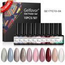 Gelfavor Gel esmalte de uñas juego de manicura semipermanente esmalte de uñas UV barniz híbrido Soak-off Gel Kits para extensión Nail Art