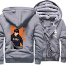 Anime japonés Haikyuu estampado Kageyame sudaderas con capucha para hombre ropa de calle 2021 invierno cálido sudaderas Harajuku abrigos chaqueta divertida