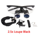 Lupas dentales Lupa dental Laboratorio dental Lupas médicas Aumento Binocular 2.5 / 3.5x Faro delantero 3W / 5W por separado