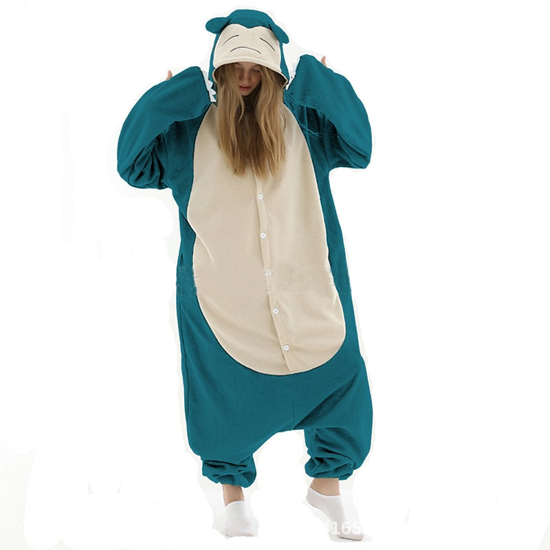 New Animal Kigurumi XXL Cartoon Suit Women Pajama Anime Onesies For Adult Men Onsie Boy Girls Pijamas Fleece One-Piece Bodysuit