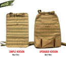 Universal Tactical MOLLE Car Seat Back Organizer military MOLLE Panel Vehicle Seat Cover Protector Kit Mat Black