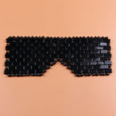 Máscara de cuarzo rosa para ojos, masajeador, máscara de ojos de Jade Natural, máscara de piedra para dormir, masajeador facial, máscara de ojos para dormir, para relajar los ojos, herramienta para el cuidado de los ojos